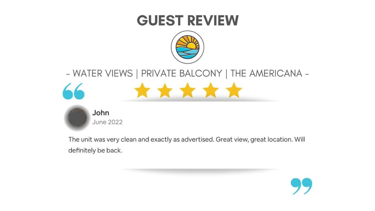 Water Views - Private Balcony - The Americana Hampton Eksteriør billede